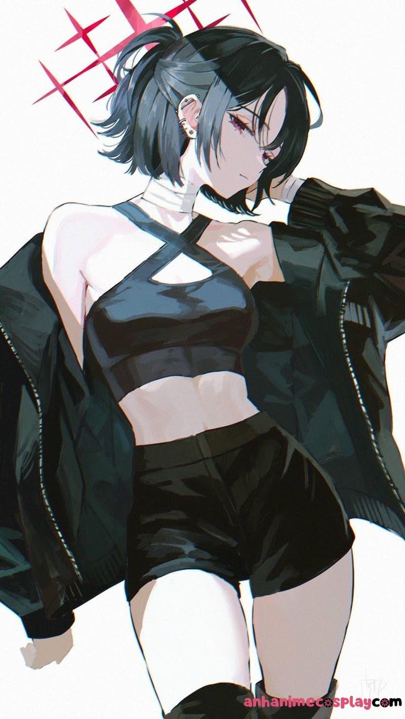 anime nữ tóc ngắn cá tính